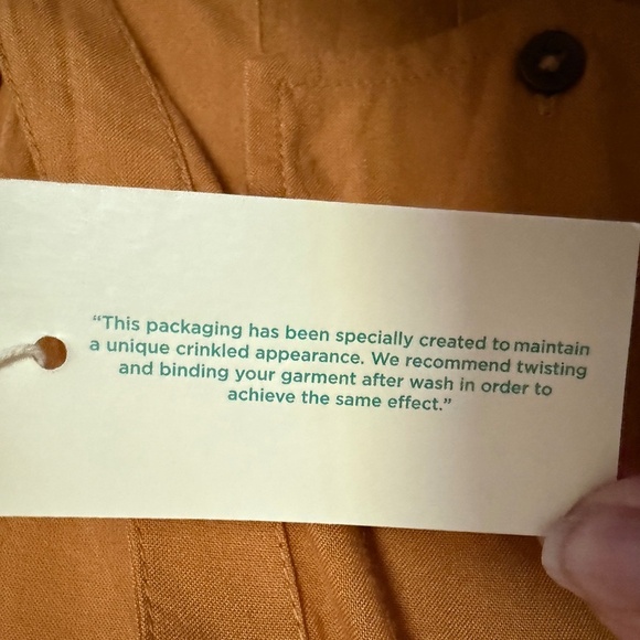 NWT  Sundance Femme Militaire Blouse Honey Military Inspired Size Petite Medium - Picture 12 of 15